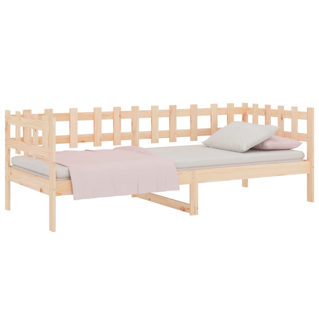 vidaXL Lit de jour sans matelas 90x200 cm bois de pin massif