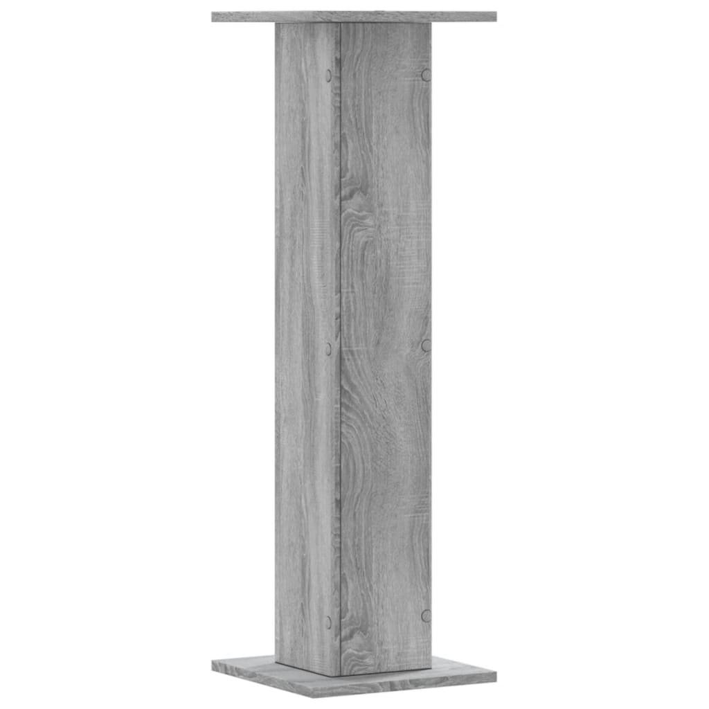 vidaXL Supports de haut-parleurs 2 pcs gris sonoma bois d'ingénierie