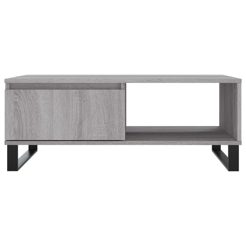 vidaXL Table basse sonoma gris 90x60x35 cm bois d'ingénierie