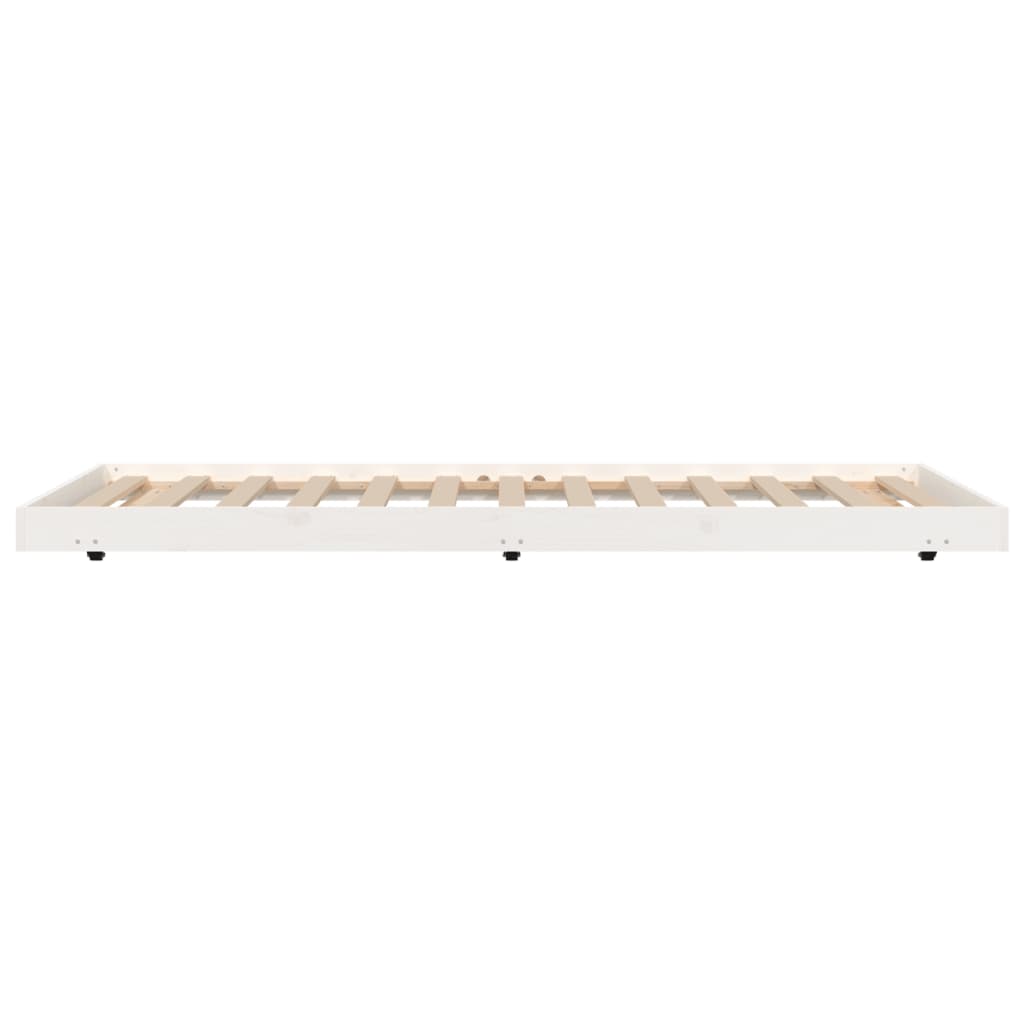 vidaXL Cadre de lit sans matelas blanc 80x200 cm bois massif de pin