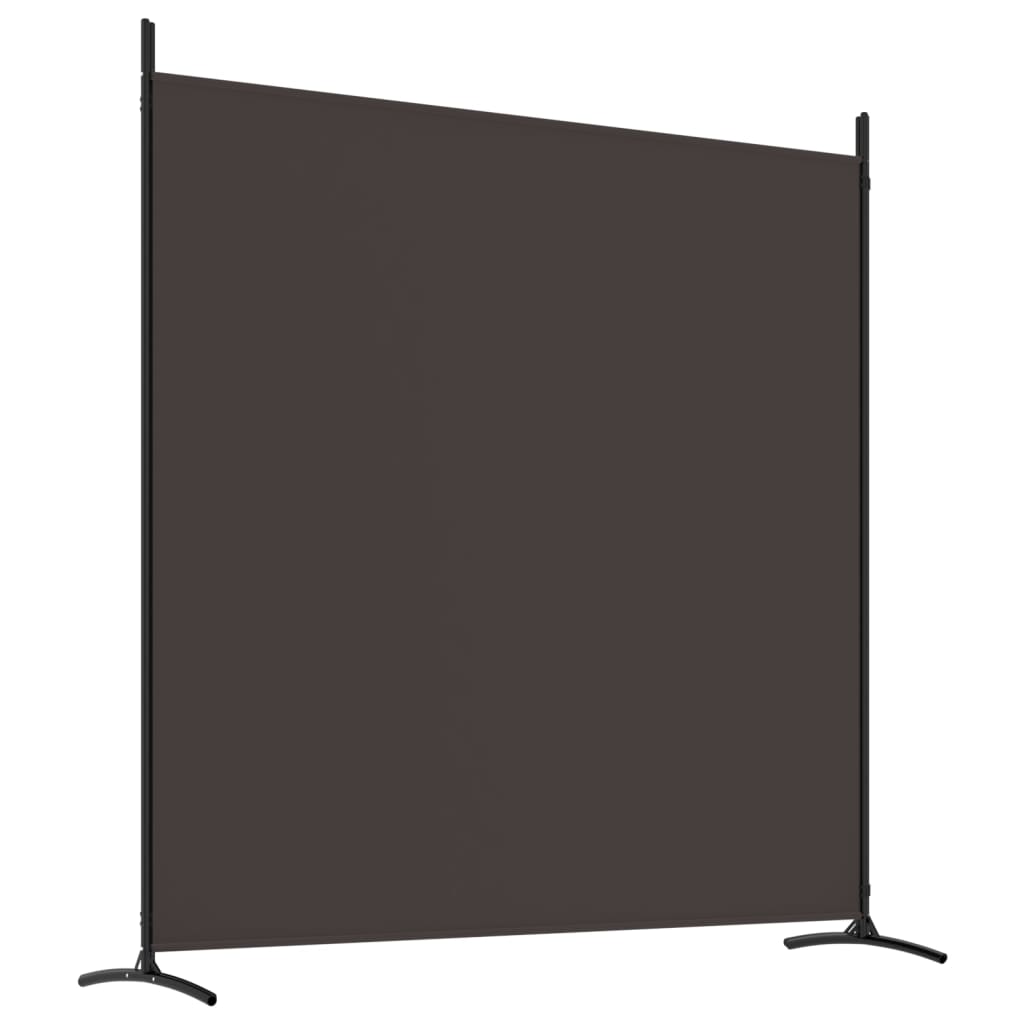 vidaXL Cloison de séparation 4 panneaux Marron 698x180 cm Tissu