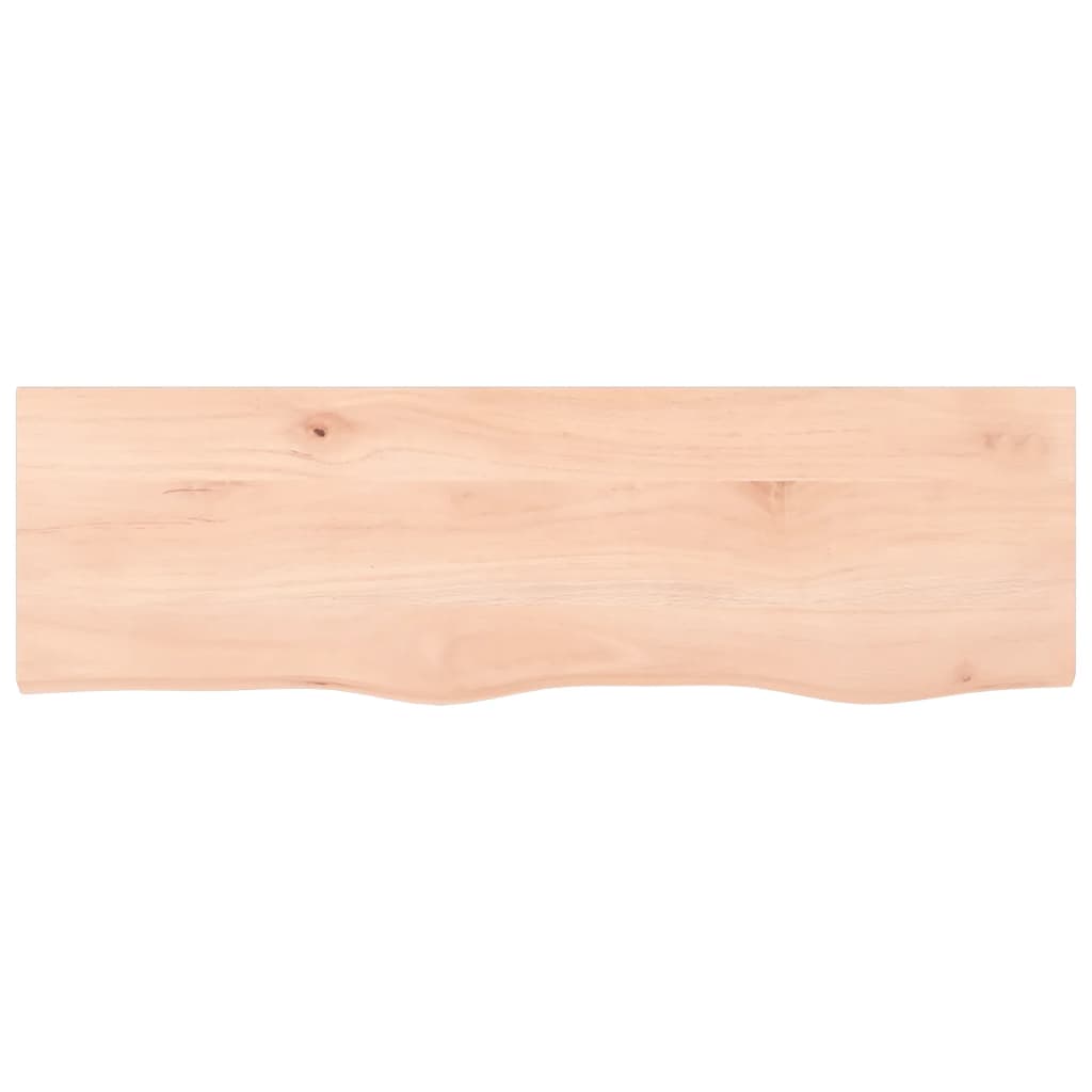 vidaXL Comptoir de salle de bain 100x30x(2-6)cm bois massif non traité