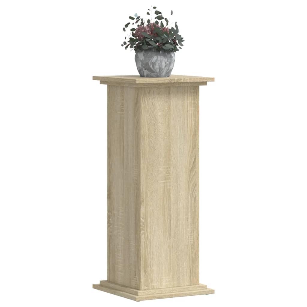 vidaXL Support pour plantes chêne sonoma 33x33x80 cm bois d'ingénierie