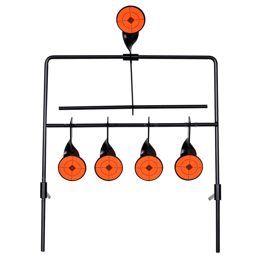 vidaXL Cible de tir avec réinitialisation automatique et 4+1 cibles