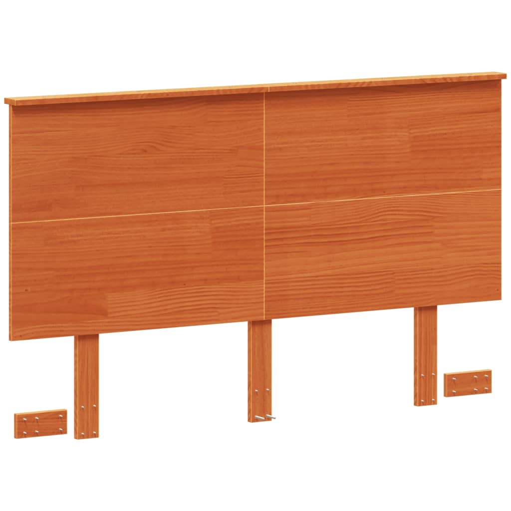 vidaXL Tête de lit cire marron 120 cm bois massif de pin