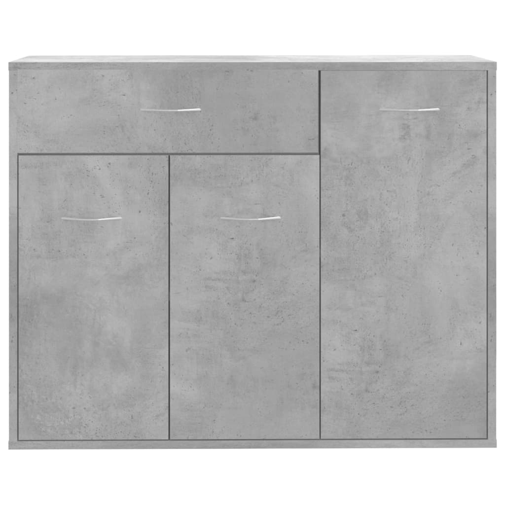 vidaXL Buffet Gris béton 88x30x70 cm Bois d'ingénierie