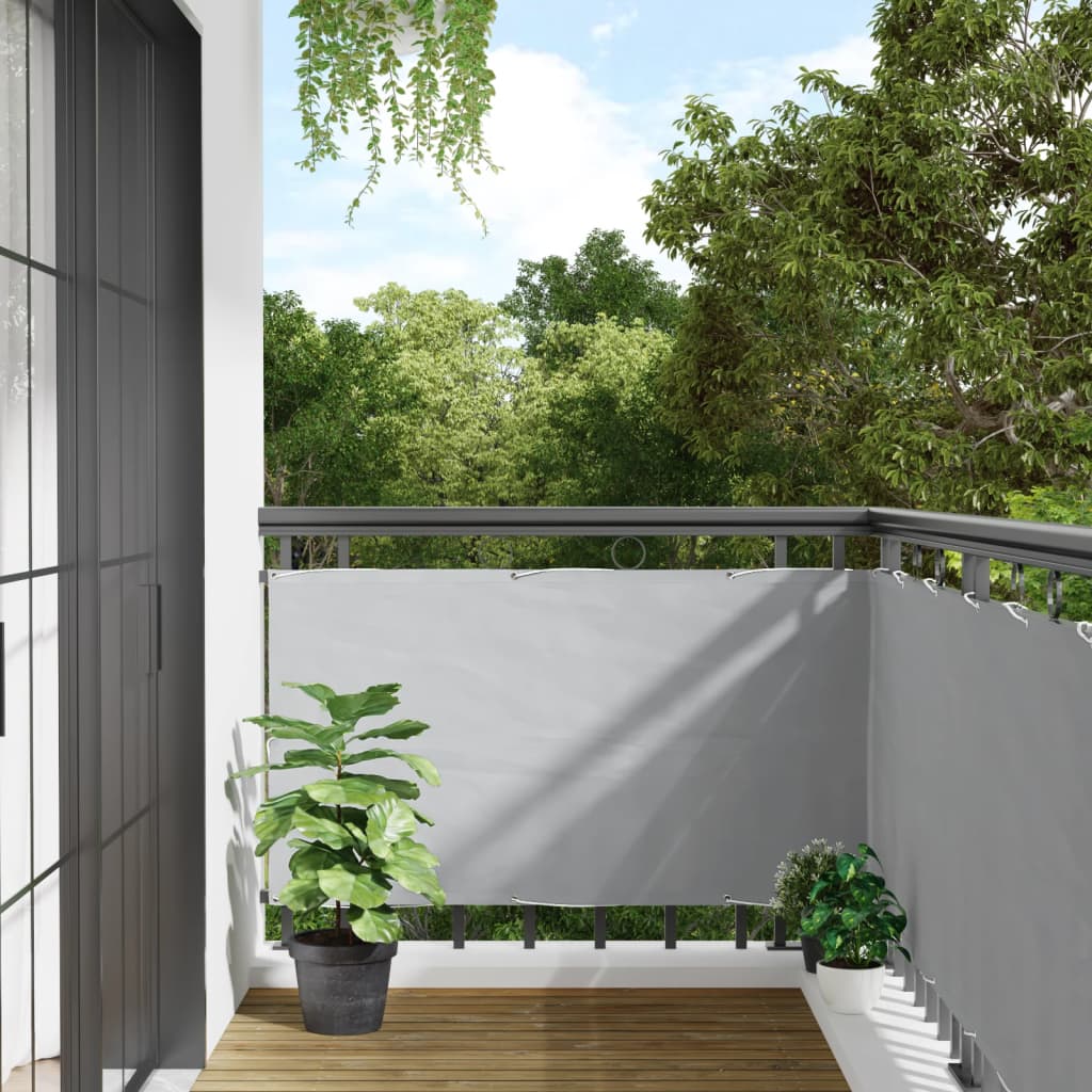 vidaXL Écran d'intimité de balcon gris 700x75 cm PVC