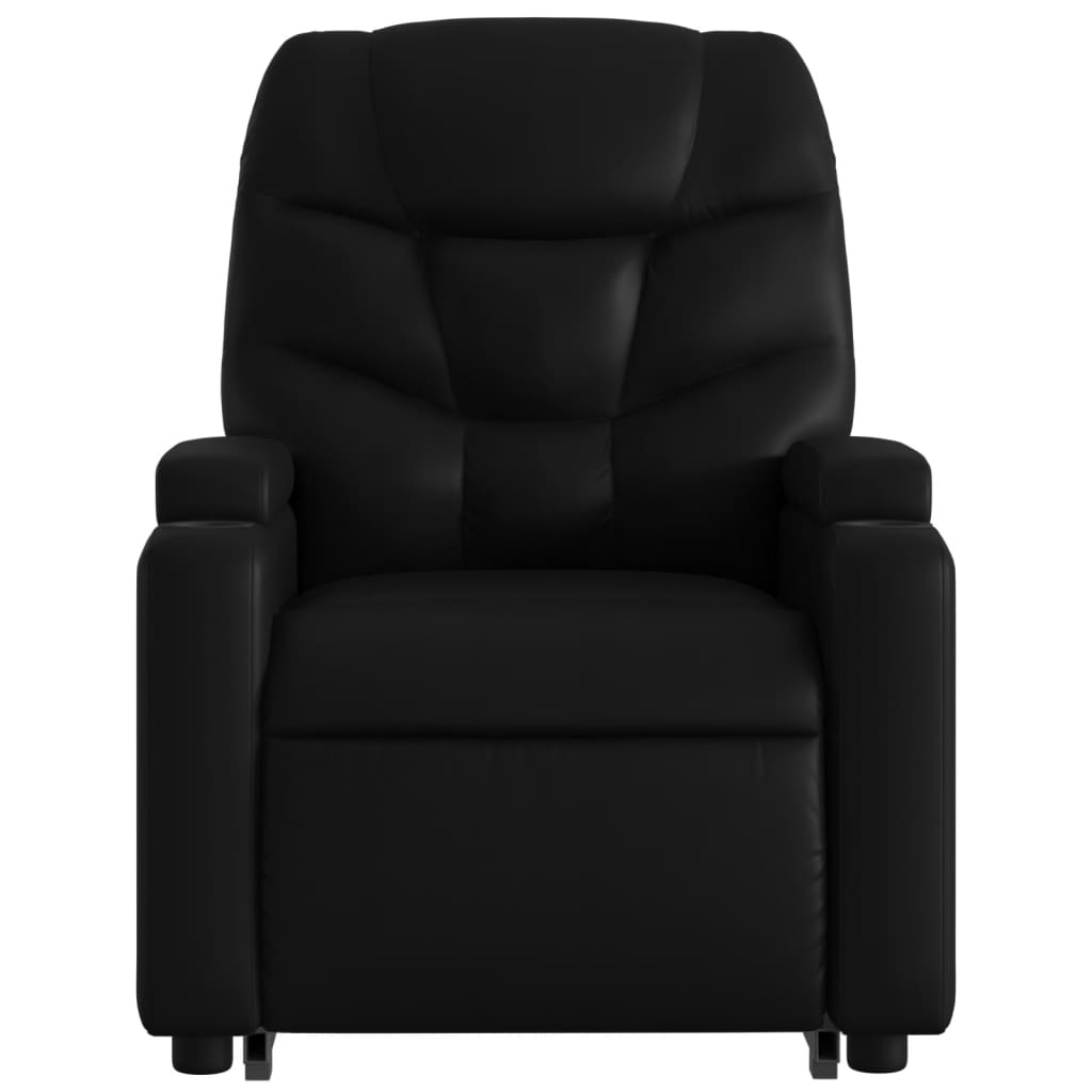 vidaXL Fauteuil inclinable Noir Similicuir