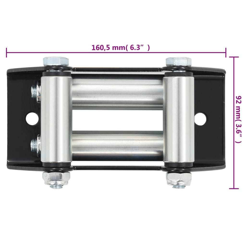 vidaXL Guide-câble à 4 voies Acier 3500-4500 lbs