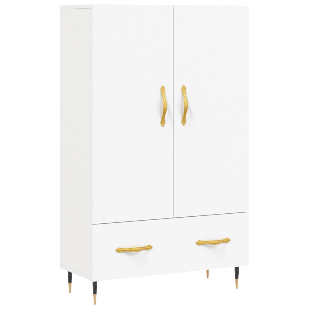 vidaXL Buffet haut blanc 69,5x31x115 cm bois d'ingénierie