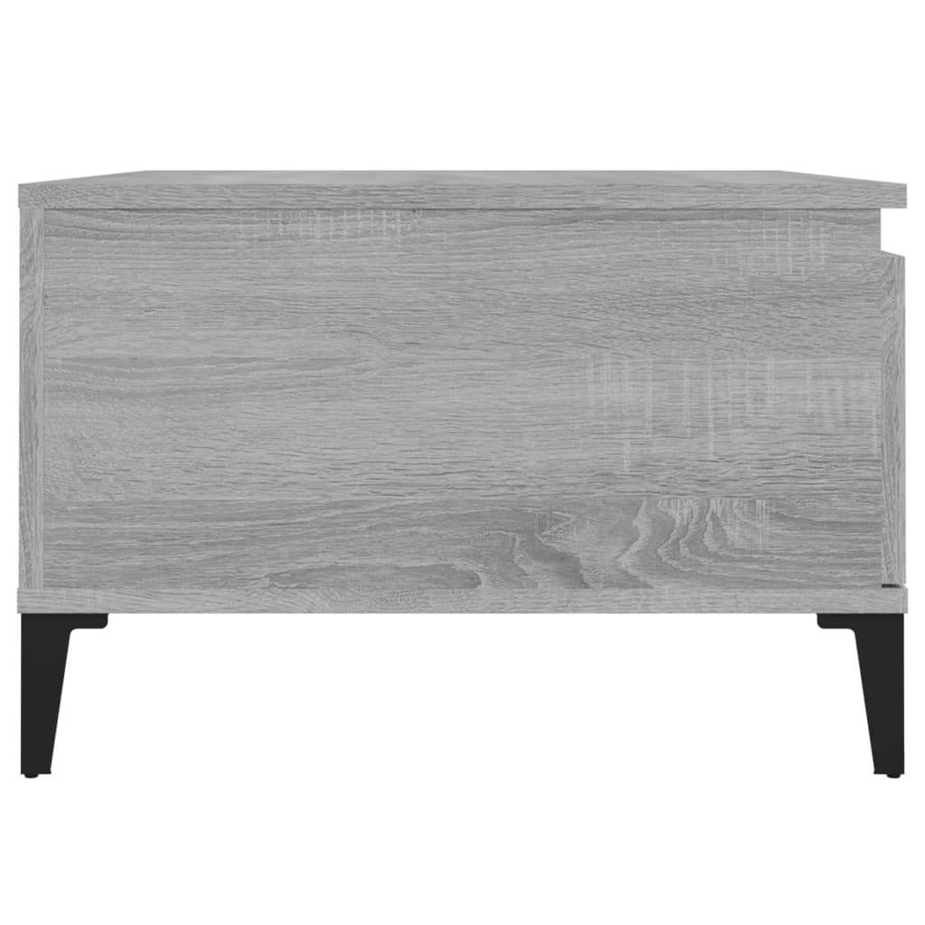 vidaXL Table basse sonoma gris 55x55x36,5 cm bois d'ingénierie