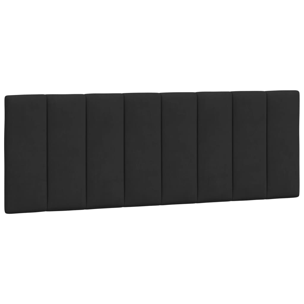 vidaXL Cadre de lit avec tête de lit Noir 140x190 cm Velours