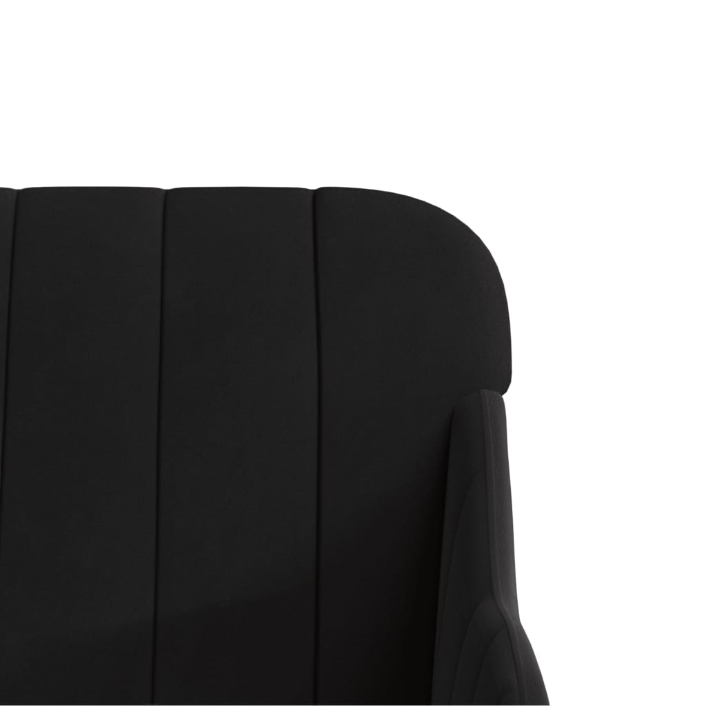 vidaXL Fauteuil Noir 63x76x80 cm Velours