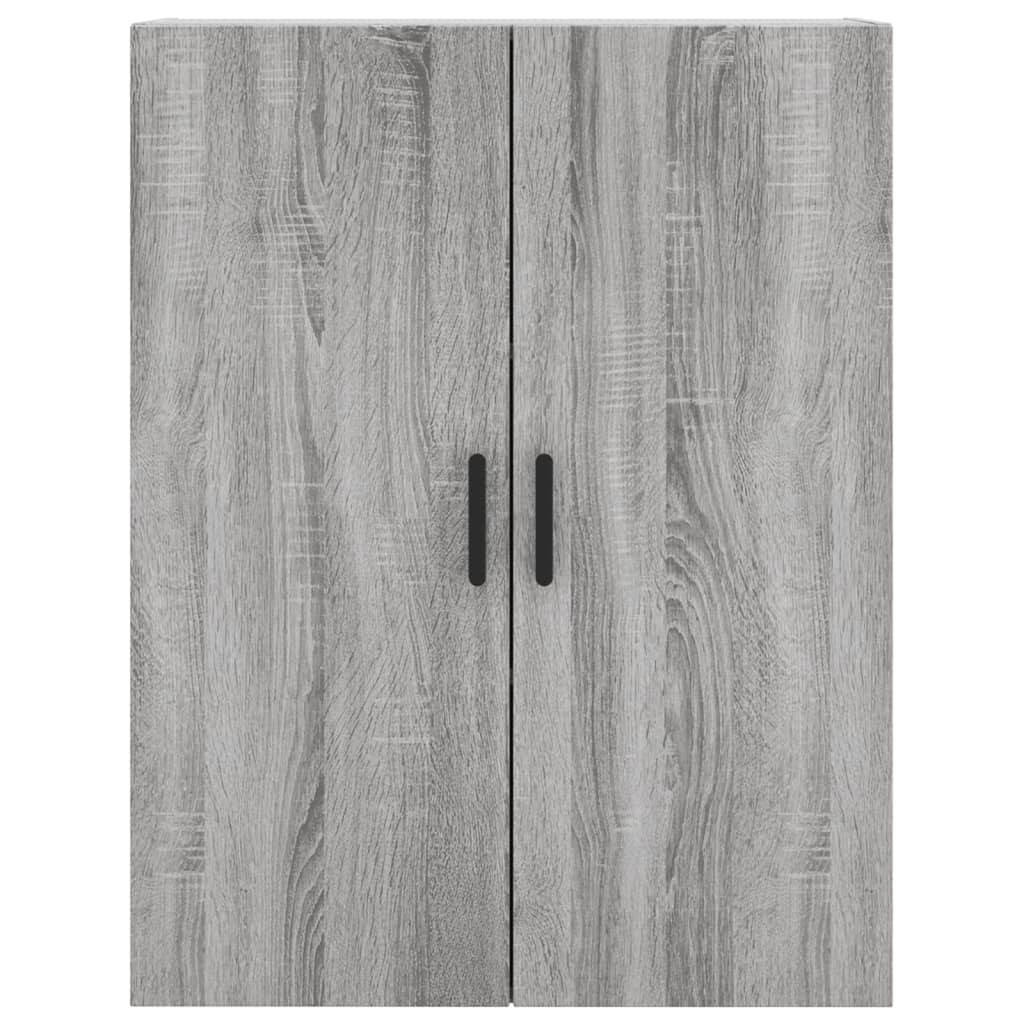 vidaXL Buffet haut Sonoma gris 69,5x34x180 cm Bois d'ingénierie