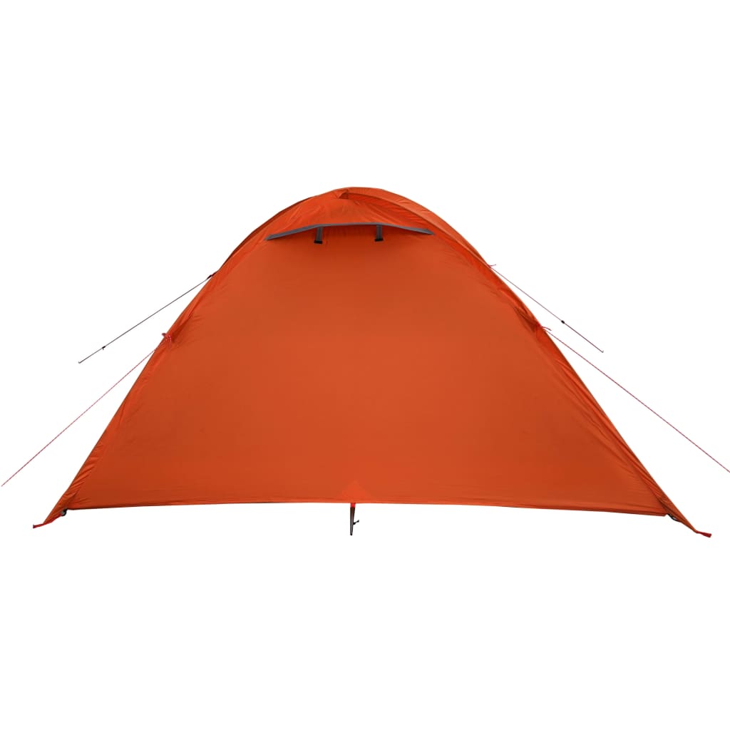 vidaXL Tente de camping à dôme 4 personnes orange imperméable