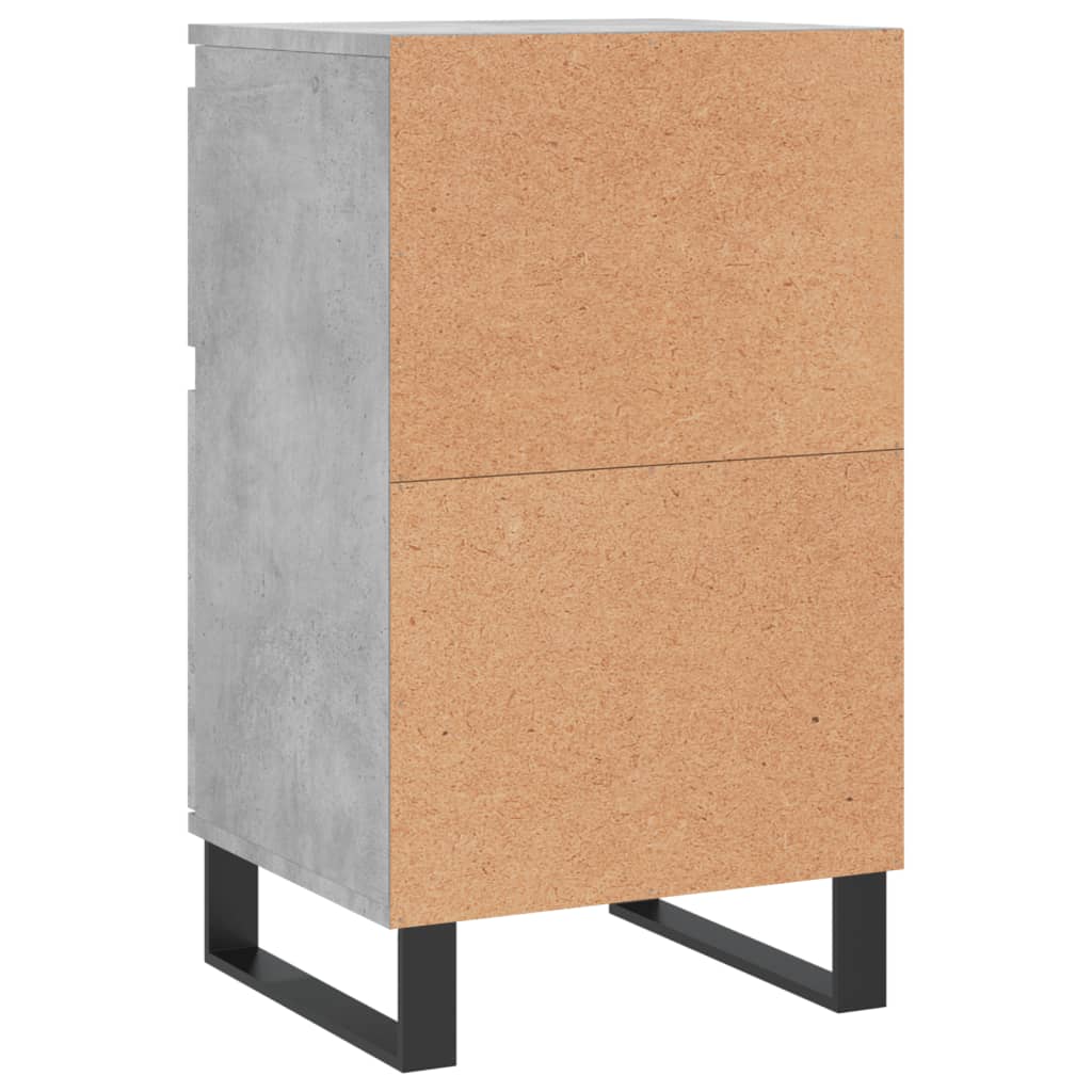 vidaXL Buffet gris béton 40x35x70 cm bois d'ingénierie