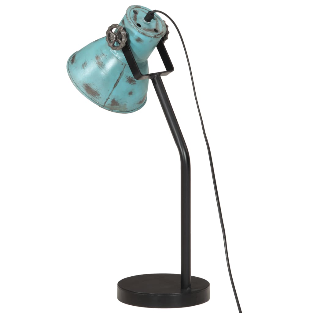 vidaXL Lampe de bureau 25 W bleu délavé 17x17x60 cm E27