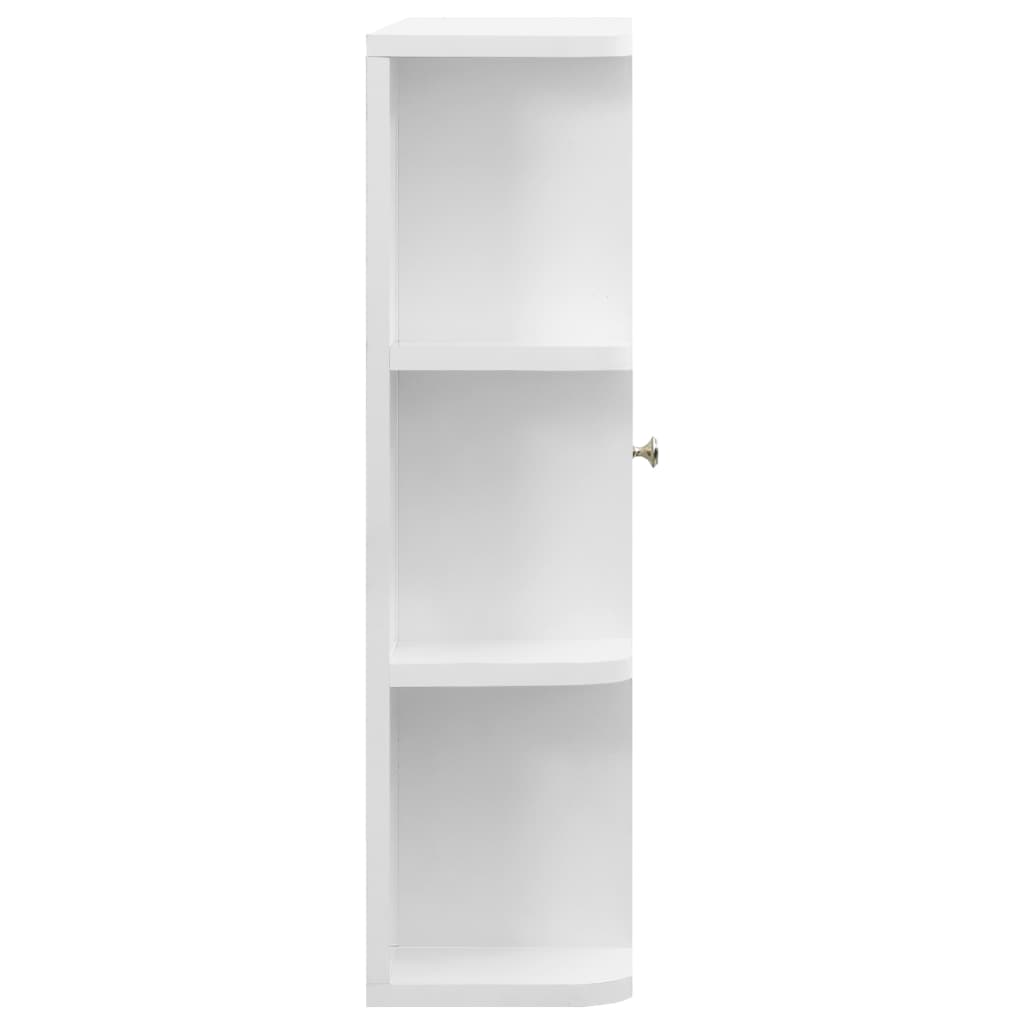 vidaXL Armoire à miroir de salle de bain Blanc 66x17x63 cm MDF