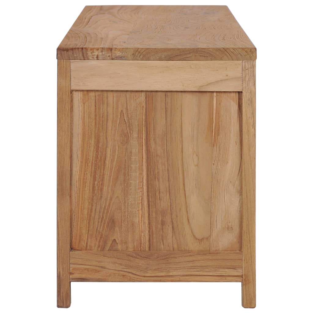 vidaXL Meuble TV 115x30x40 cm Bois de teck massif