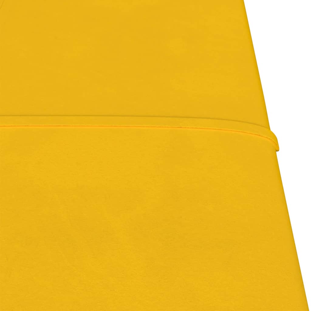 vidaXL Panneaux muraux 12 pcs Jaune 30x30 cm Velours 1,08 m²