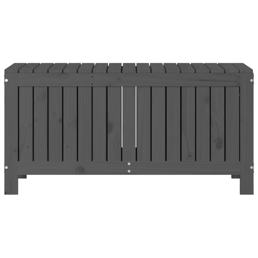 vidaXL Boîte de rangement de jardin Gris 108x42,5x54 cm Bois de pin