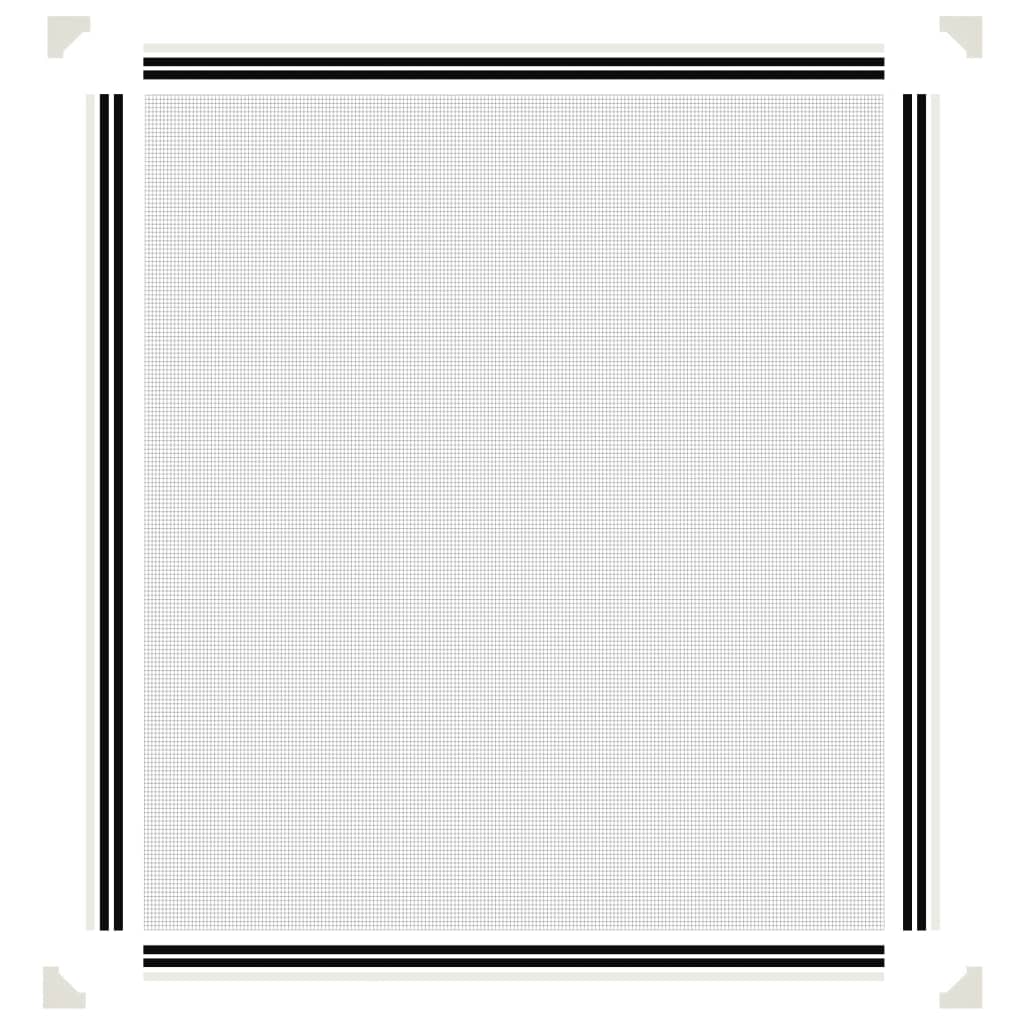 vidaXL Moustiquaire magnétique pour fenêtres blanc 120x140 cm