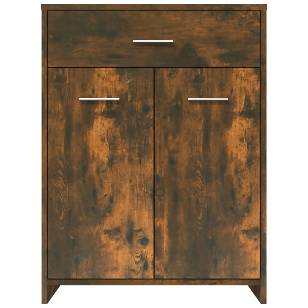 vidaXL Armoire de bain Chêne fumé 60x33x80 cm Bois d'ingénierie