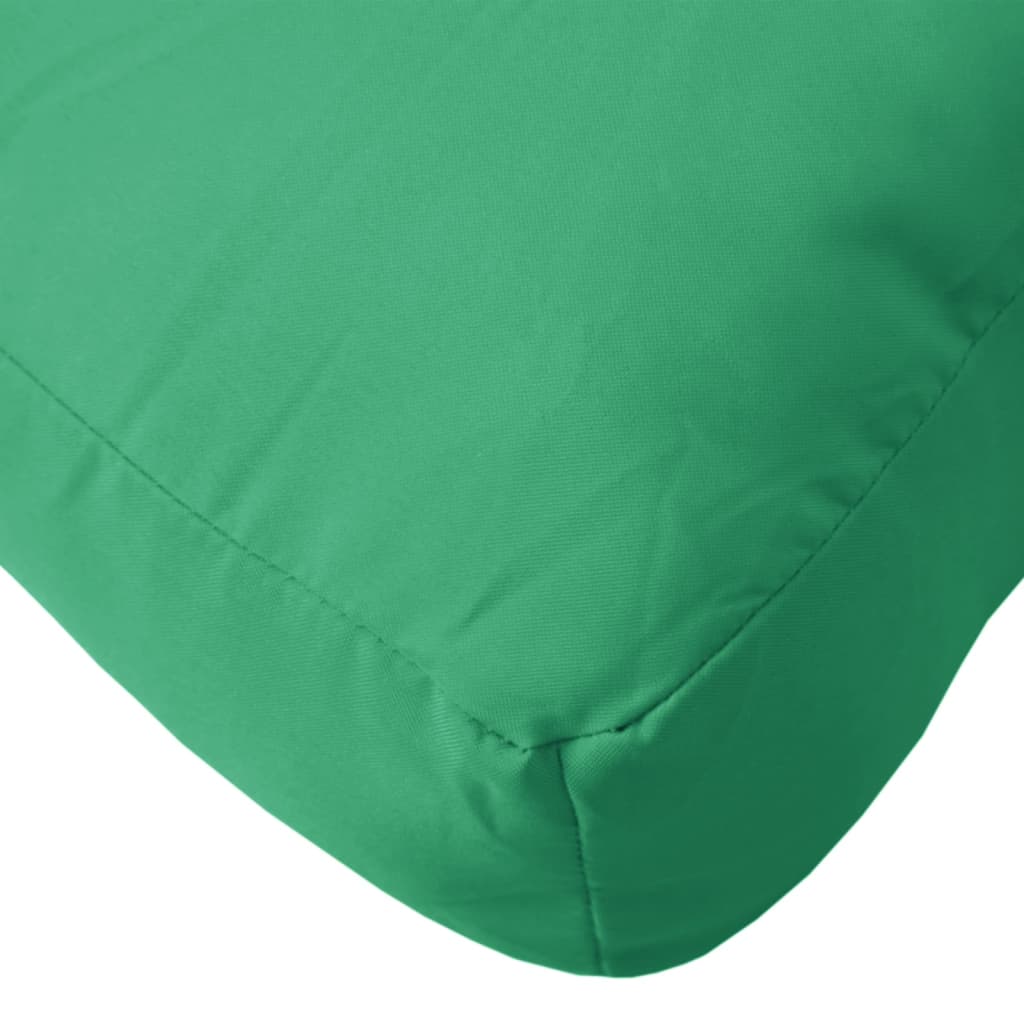 vidaXL Coussin de palette vert 50x50x12 cm tissu