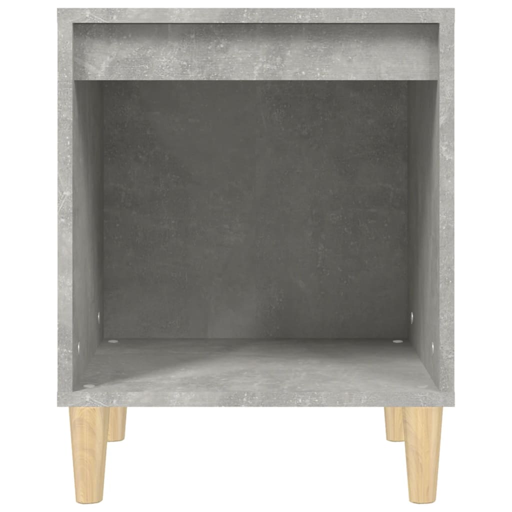 vidaXL Table de chevet Gris béton 40x35x50 cm