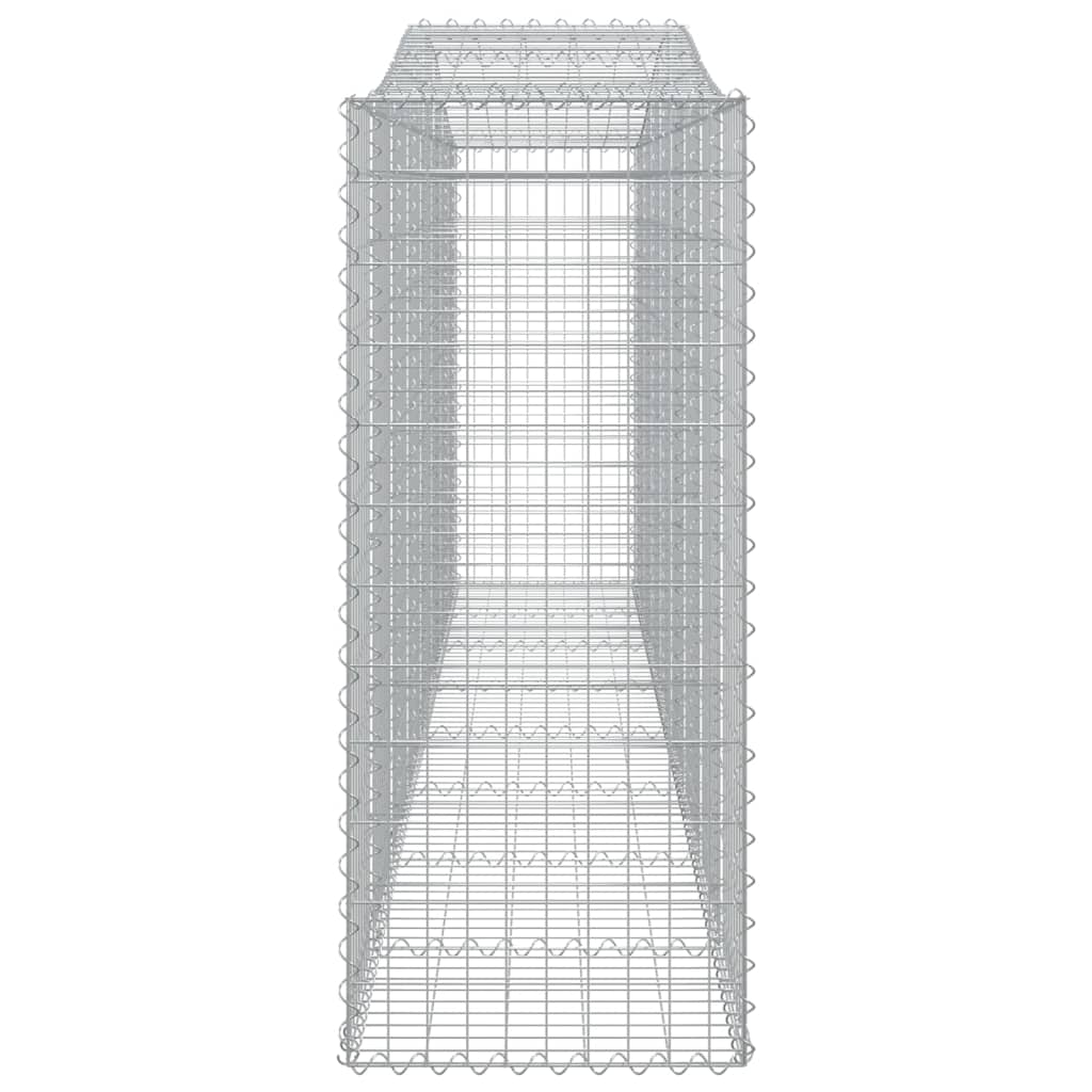 vidaXL Panier de gabions arqué 400x50x120/140 cm Fer galvanisé