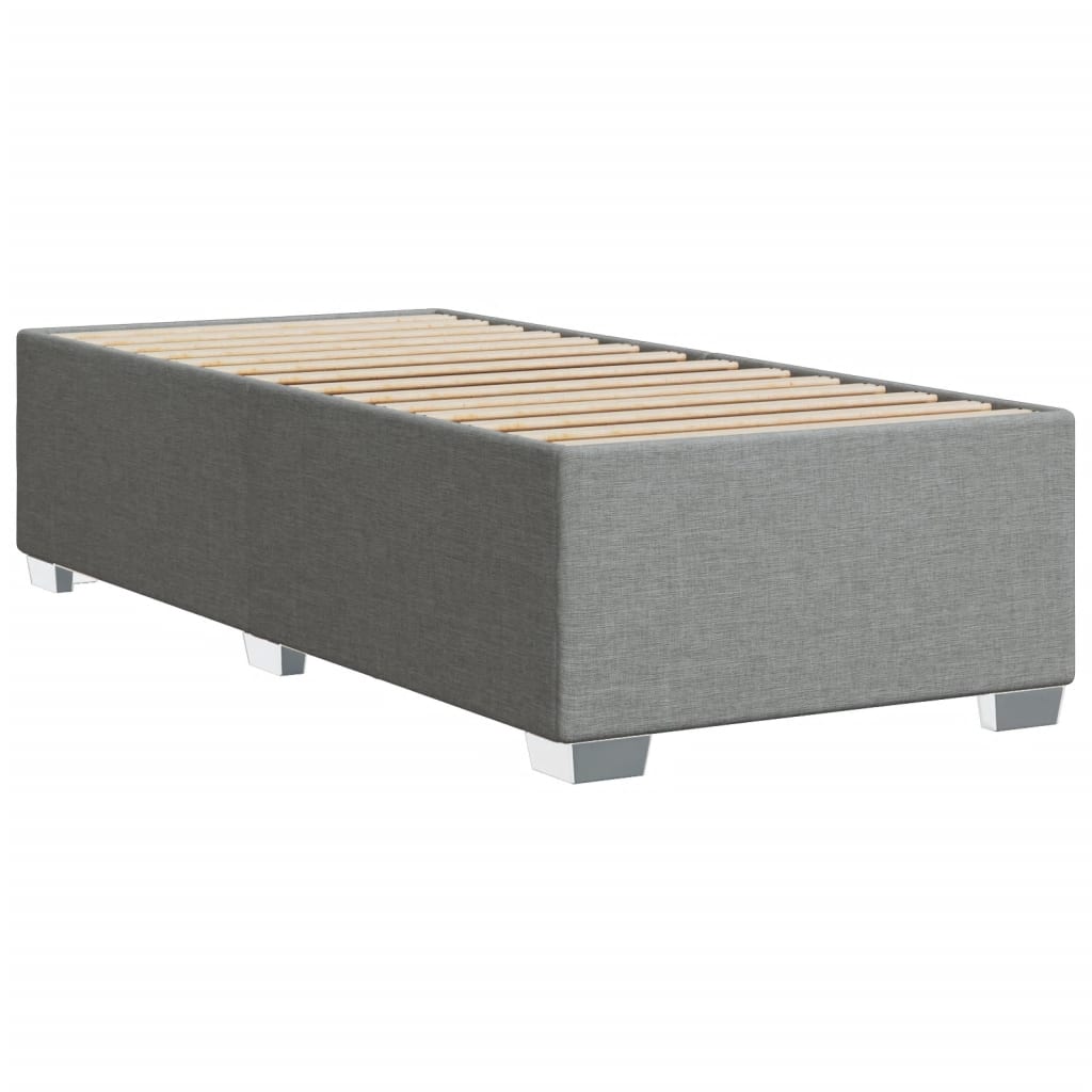 vidaXL Cadre de lit sans matelas gris clair 80x200 cm tissu