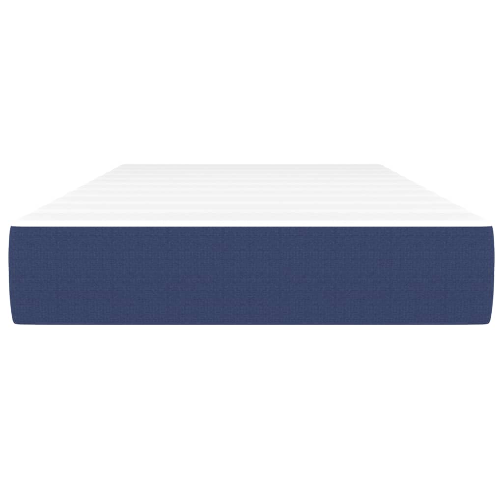 vidaXL Matelas de lit à ressorts ensachés Bleu 80x200x20 cm Tissu