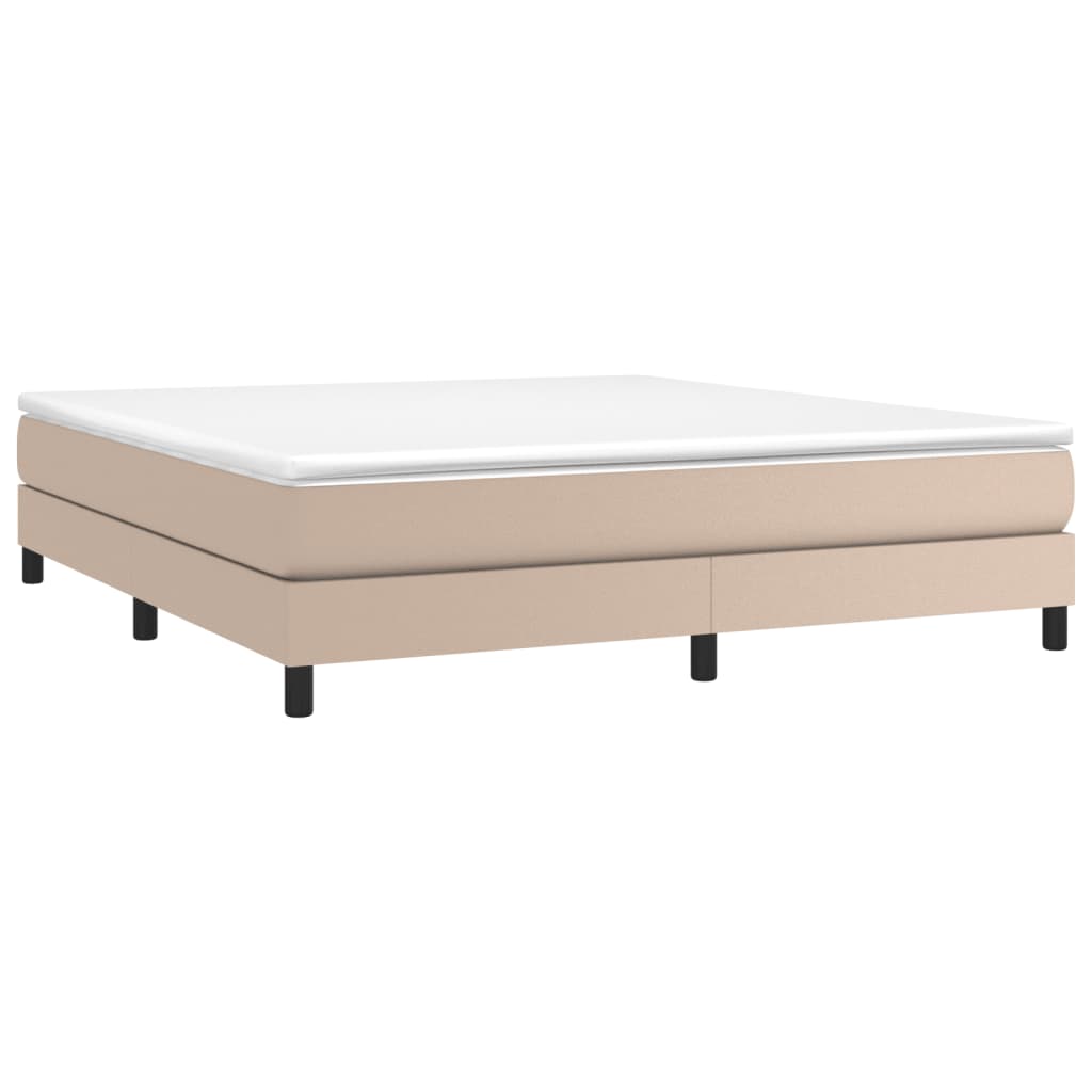 vidaXL Cadre de lit sans matelas cappuccino 180x200 cm similicuir