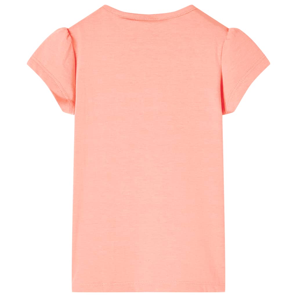 T-shirt pour enfants corail néon 104