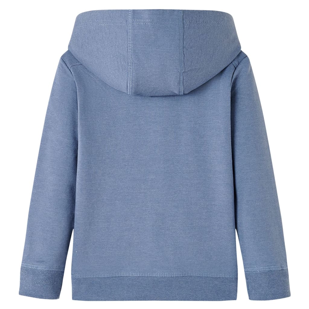 Sweatshirt à capuche pour enfants bleu mélange 92