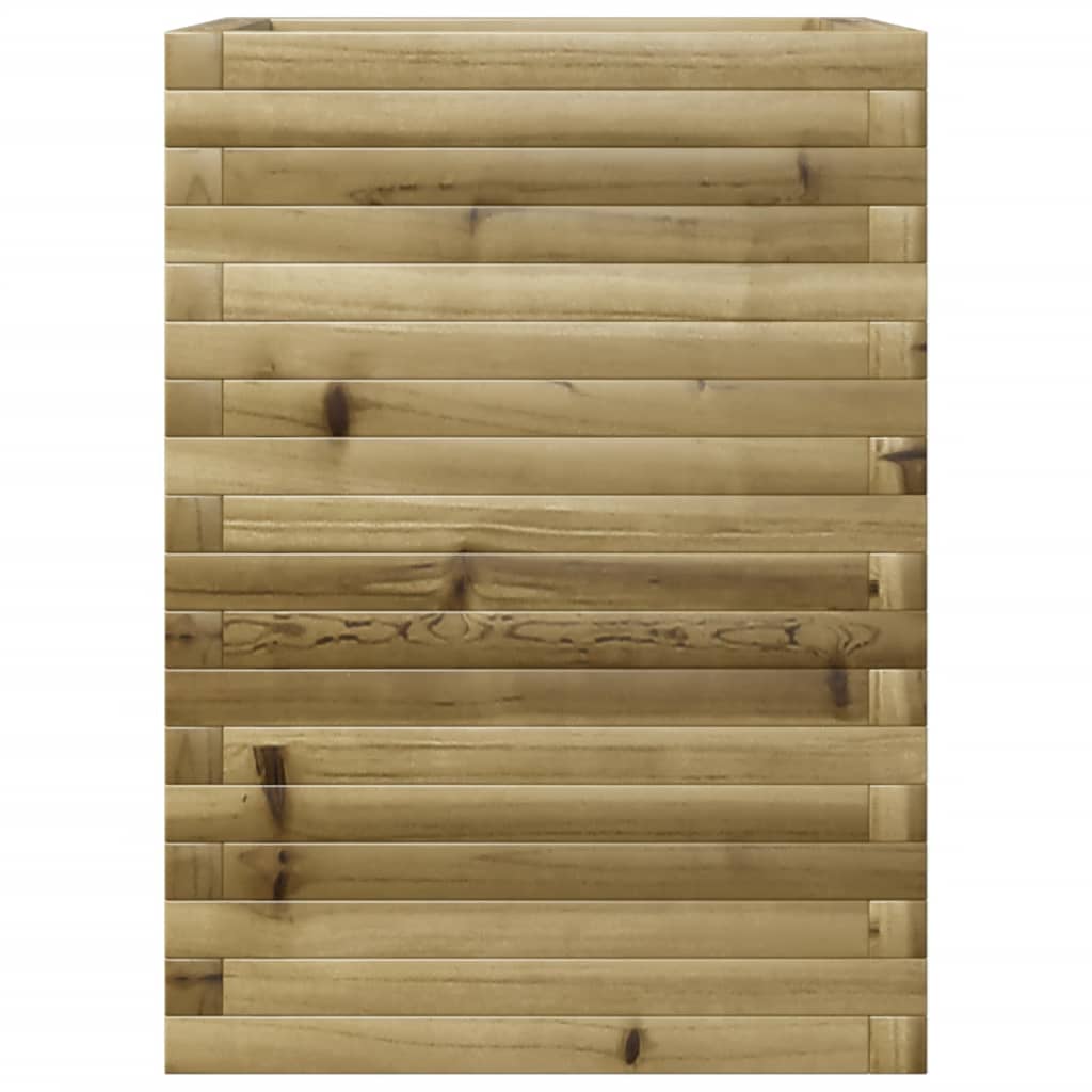 vidaXL Jardinière 50x50x68,5 cm bois de pin imprégné