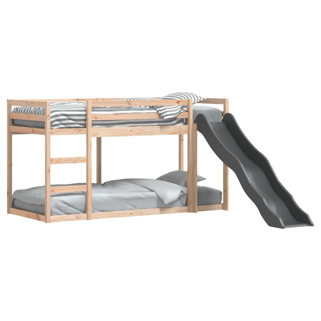 vidaXL Lit superposé avec toboggan et échelle sans matelas 90x200 cm