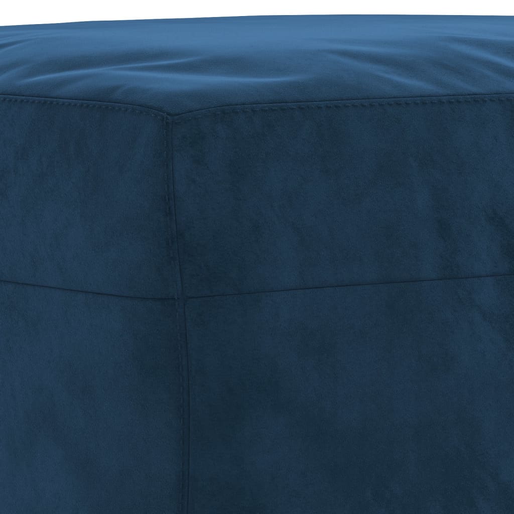 vidaXL Banc Bleu 70x35x41 cm Velours