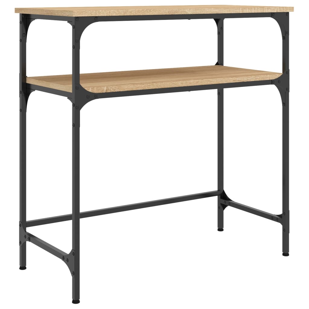 vidaXL Table console chêne sonoma 75x35,5x75 cm bois d'ingénierie