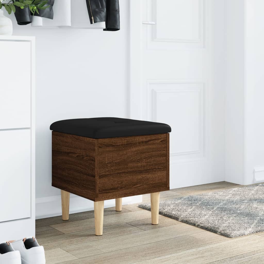 vidaXL Banc de rangement chêne marron 42x42x46 cm bois d'ingénierie