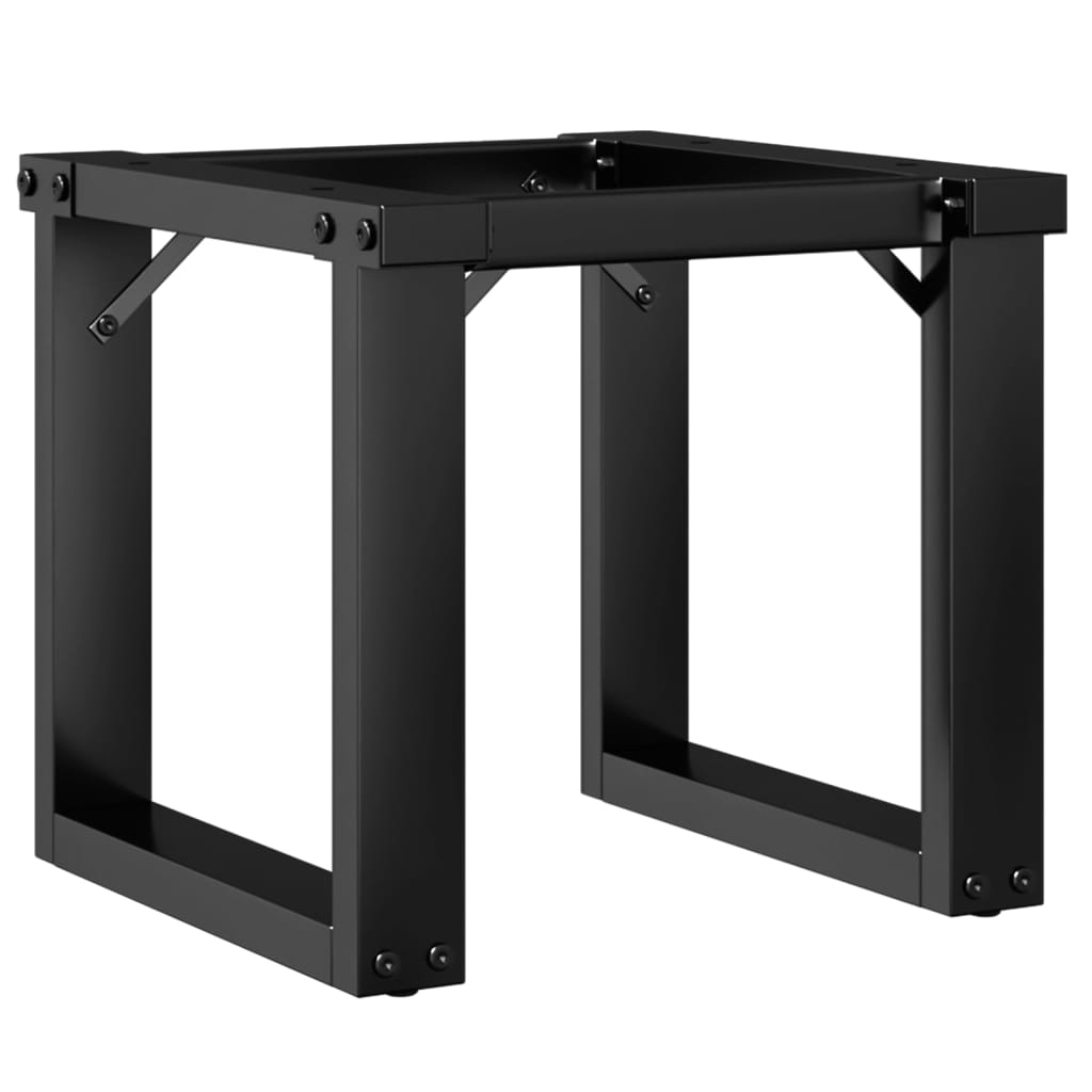 vidaXL Pieds de table basse cadre en O 30x30x33 cm fonte