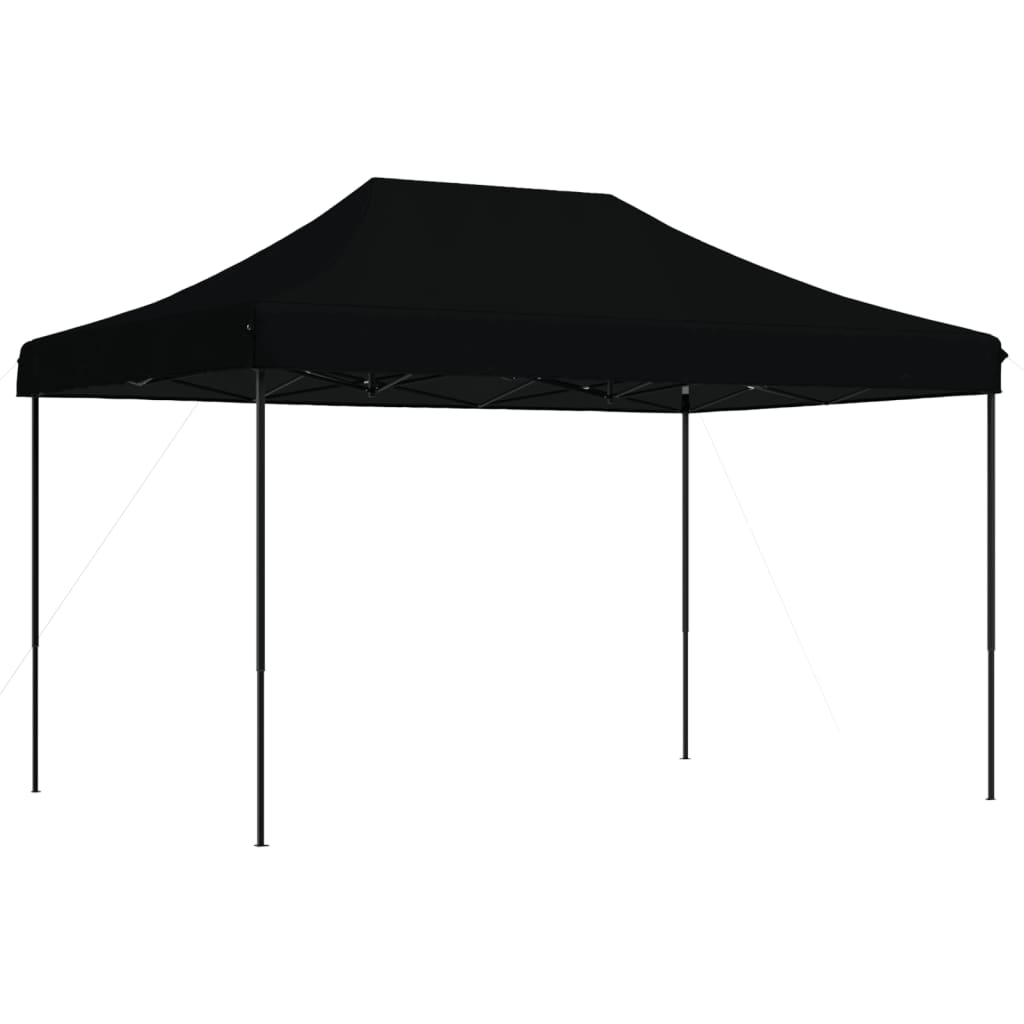 vidaXL Tente de réception pliable escamotable noir 410x279x315 cm