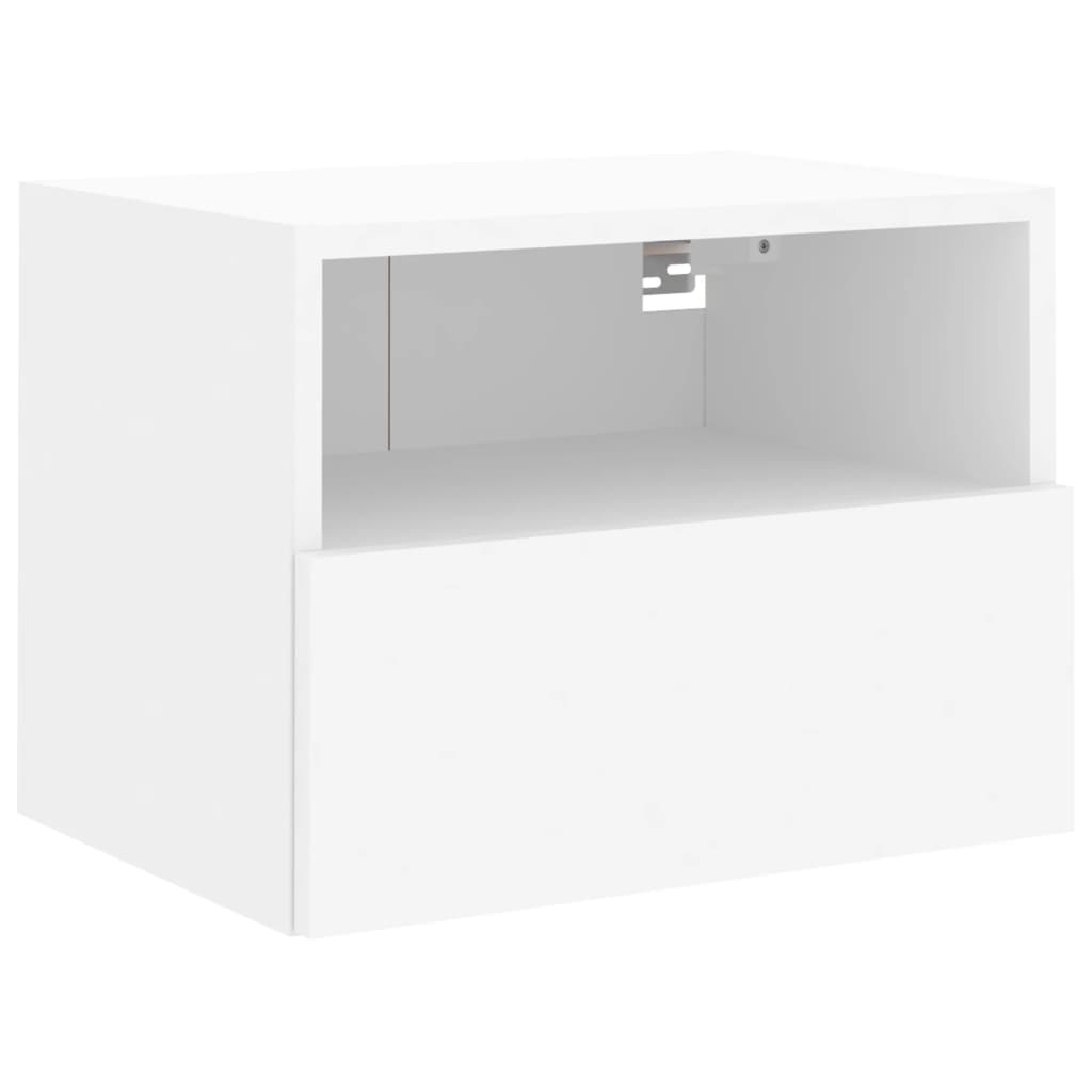 vidaXL Meubles TV muraux 2 pcs blanc 40x30x30 cm bois d'ingénierie