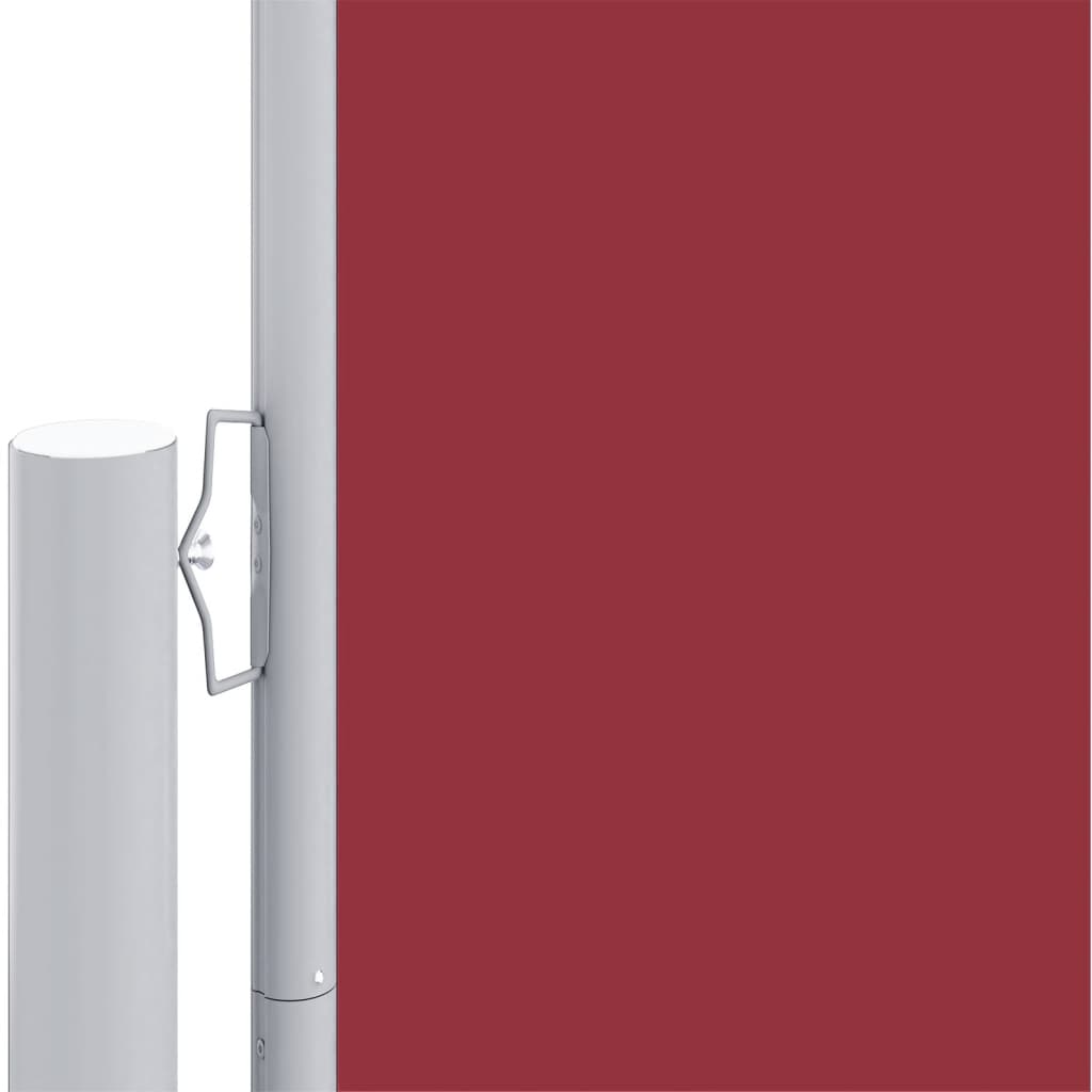 vidaXL Auvent latéral rétractable Rouge 200x600 cm