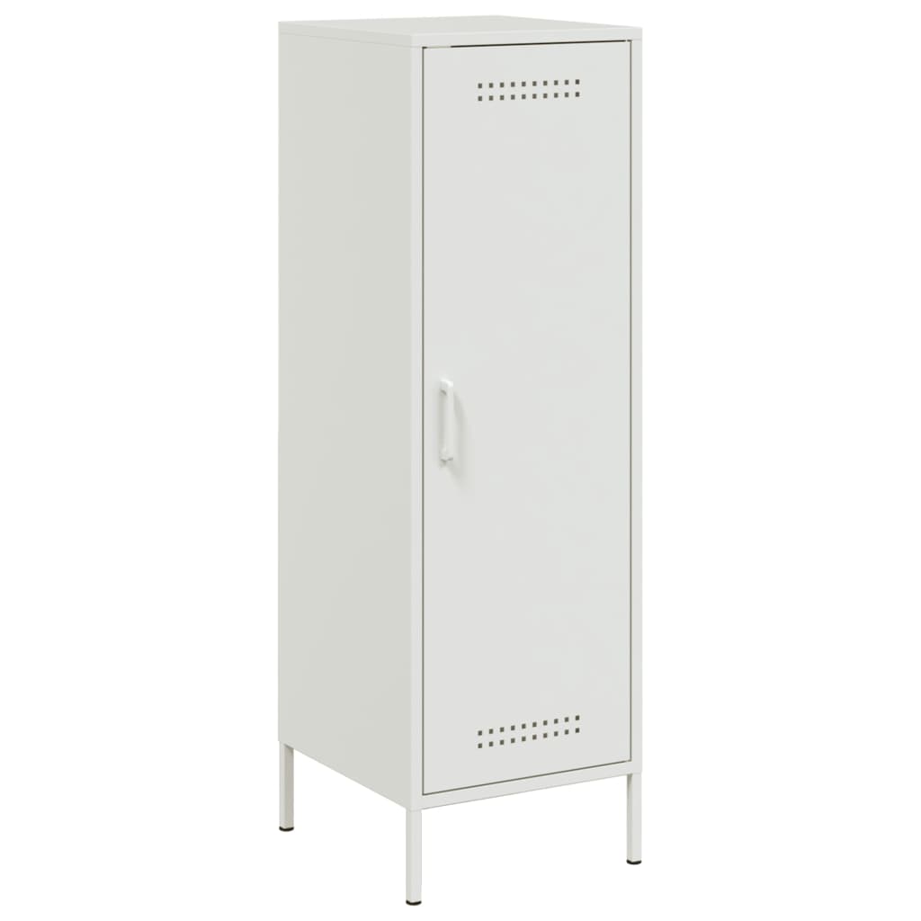 vidaXL Buffet haut blanc 36x39x113 cm acier