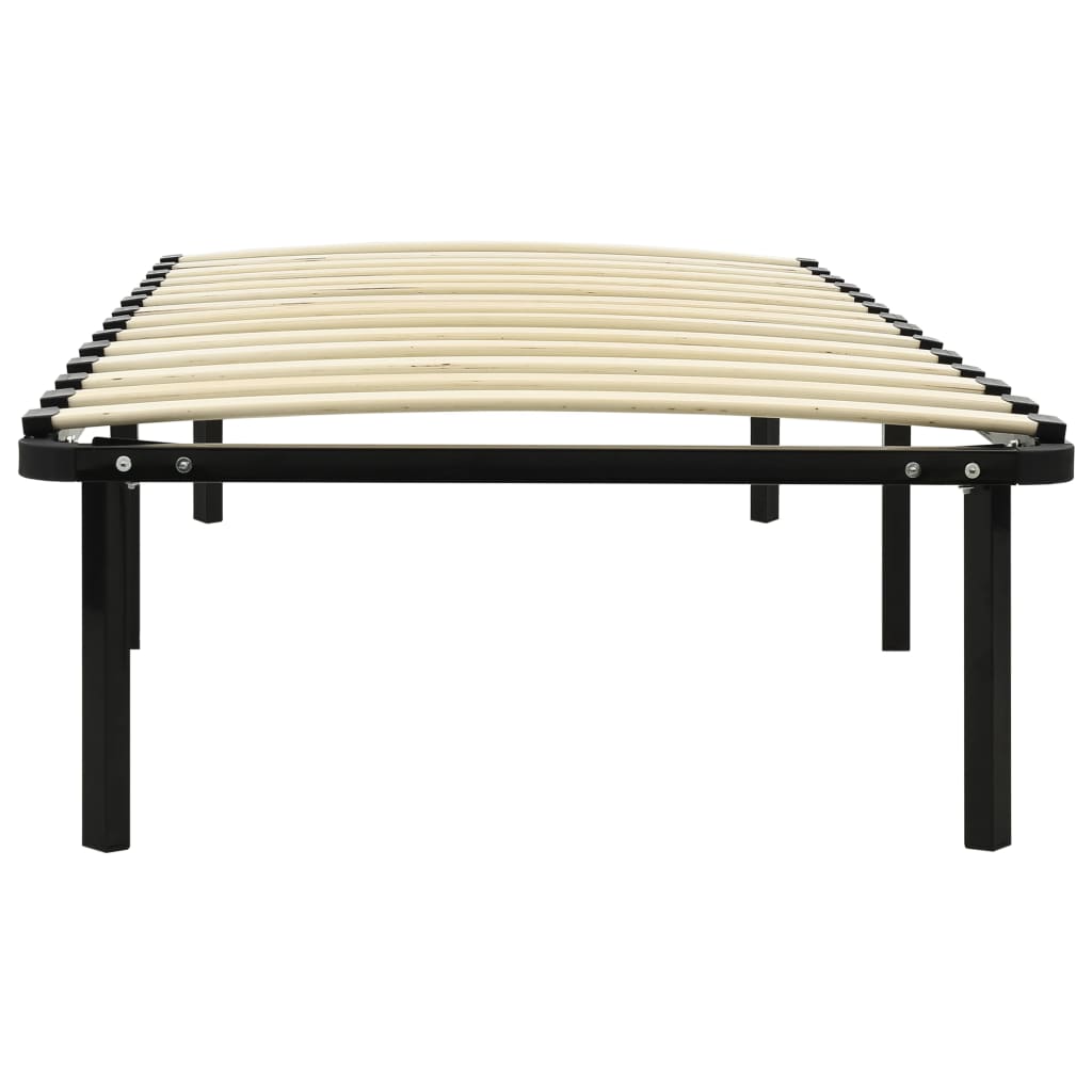 vidaXL Cadre de lit sans matelas noir métal 90x200 cm