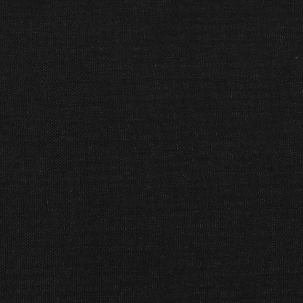 vidaXL Têtes de lit 2 pcs Noir 100x5x78/88 cm Tissu