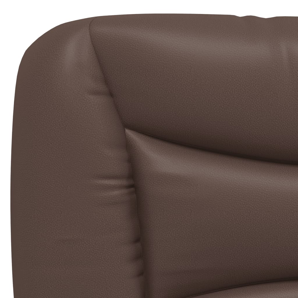 vidaXL Coussin de tête de lit marron 100 cm similicuir