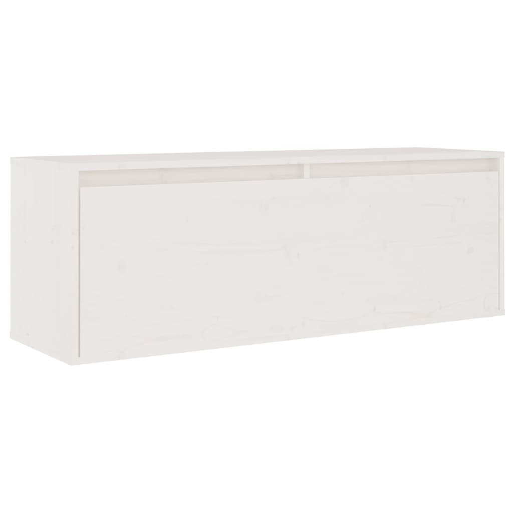 vidaXL Meubles TV 5 pcs Blanc Bois massif de pin