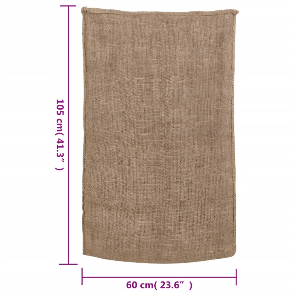 vidaXL Sacs en jute 30 pcs 60x105 cm 100 % jute 220 g/m²